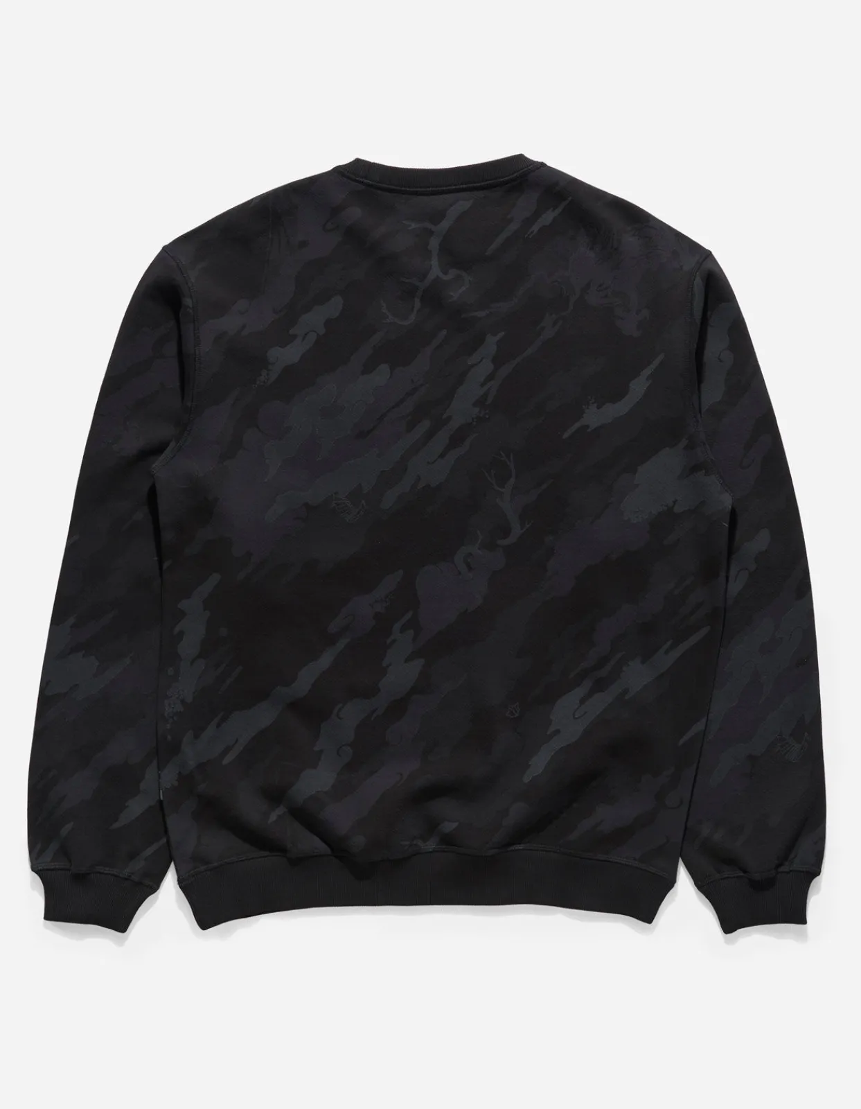 Crew Sweats*Maharishi 4320 Dpm:Bonsai Forest Organic Crew Sweat Subdued Night