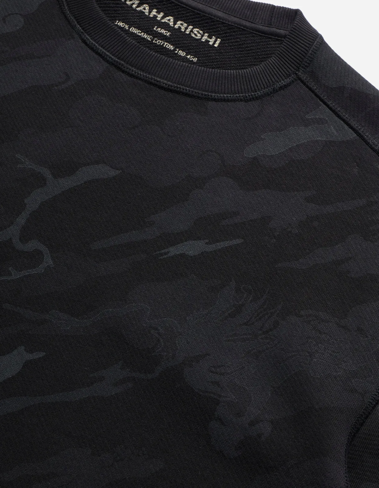 Crew Sweats*Maharishi 4320 Dpm:Bonsai Forest Organic Crew Sweat Subdued Night