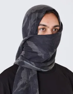 Hats And Scarves*Maharishi 4324 Dpm:Bonsai Forest Pashmina Subdued Night