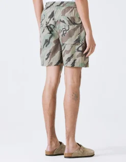 Swim Shorts*Maharishi 1022 Dpm:Bonsai Forest Swim Shorts Woodland