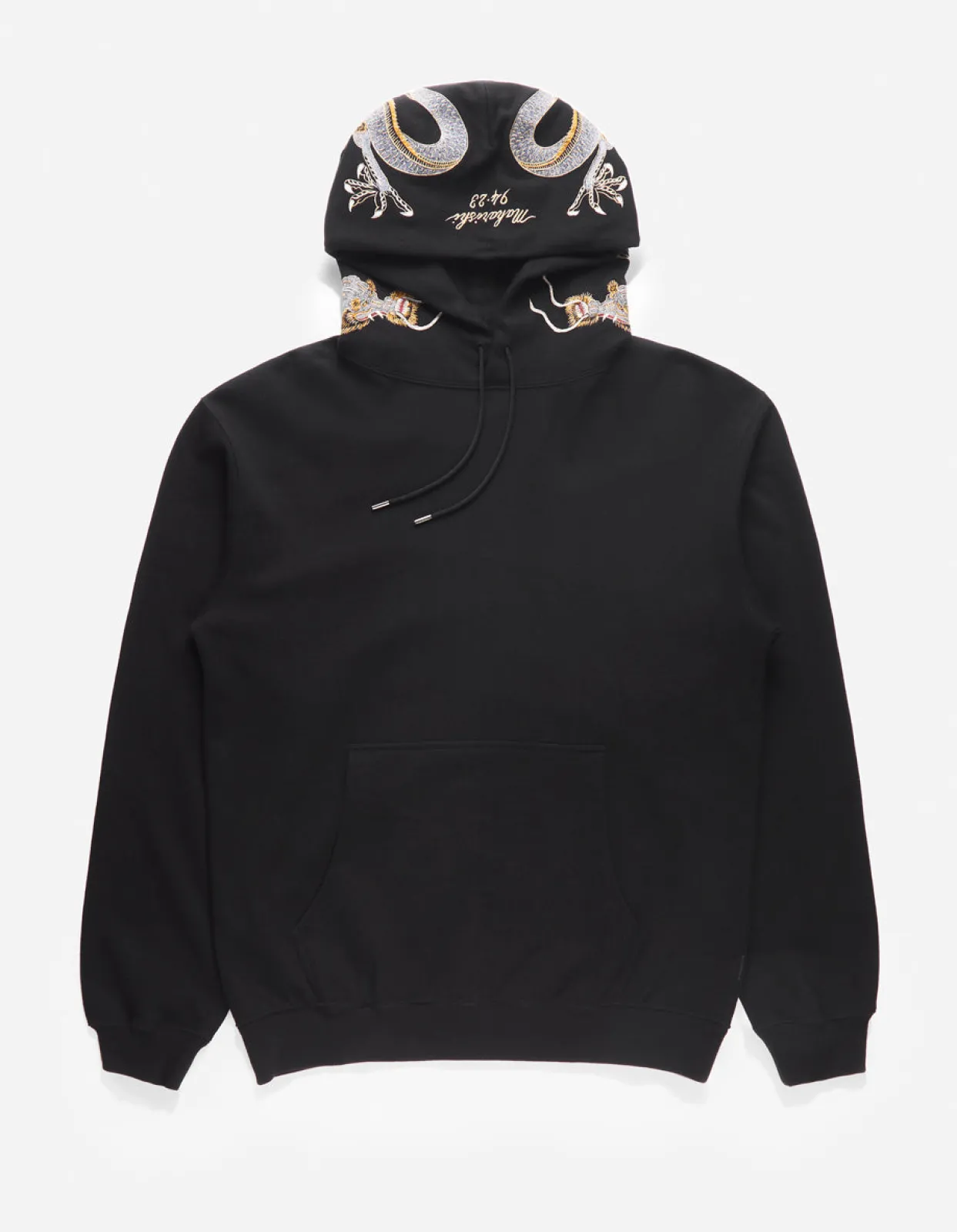 Hooded Sweats*Maharishi 4212 Dragon Embroidered Hooded Sweat Golden Black