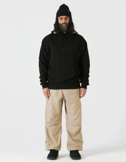 Hooded Sweats*Maharishi 4212 Dragon Embroidered Hooded Sweat Golden Black