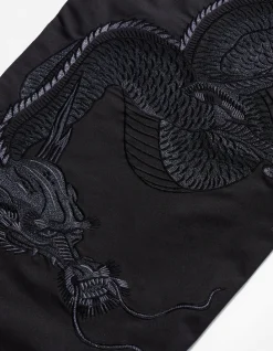 Original Snopants*Maharishi 4215 Dragon Embroidered Straight Snopants® Black/Tonal