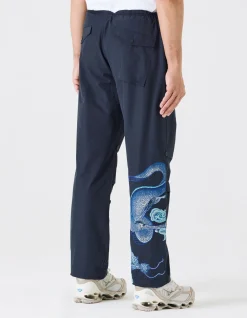 Original Snopants*Maharishi 4215 Dragon Embroidered Straight Snopants® Navy Blue