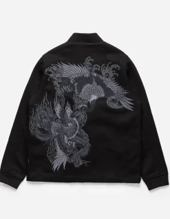 Kimonos*Maharishi 4533 Duality Stadium Kimono Tonal Black