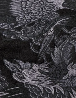 Kimonos*Maharishi 4533 Duality Stadium Kimono Tonal Black