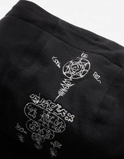 Hooded Sweats*Maharishi 4280 Duelling Tigers Embroidered Hooded Sweat Black