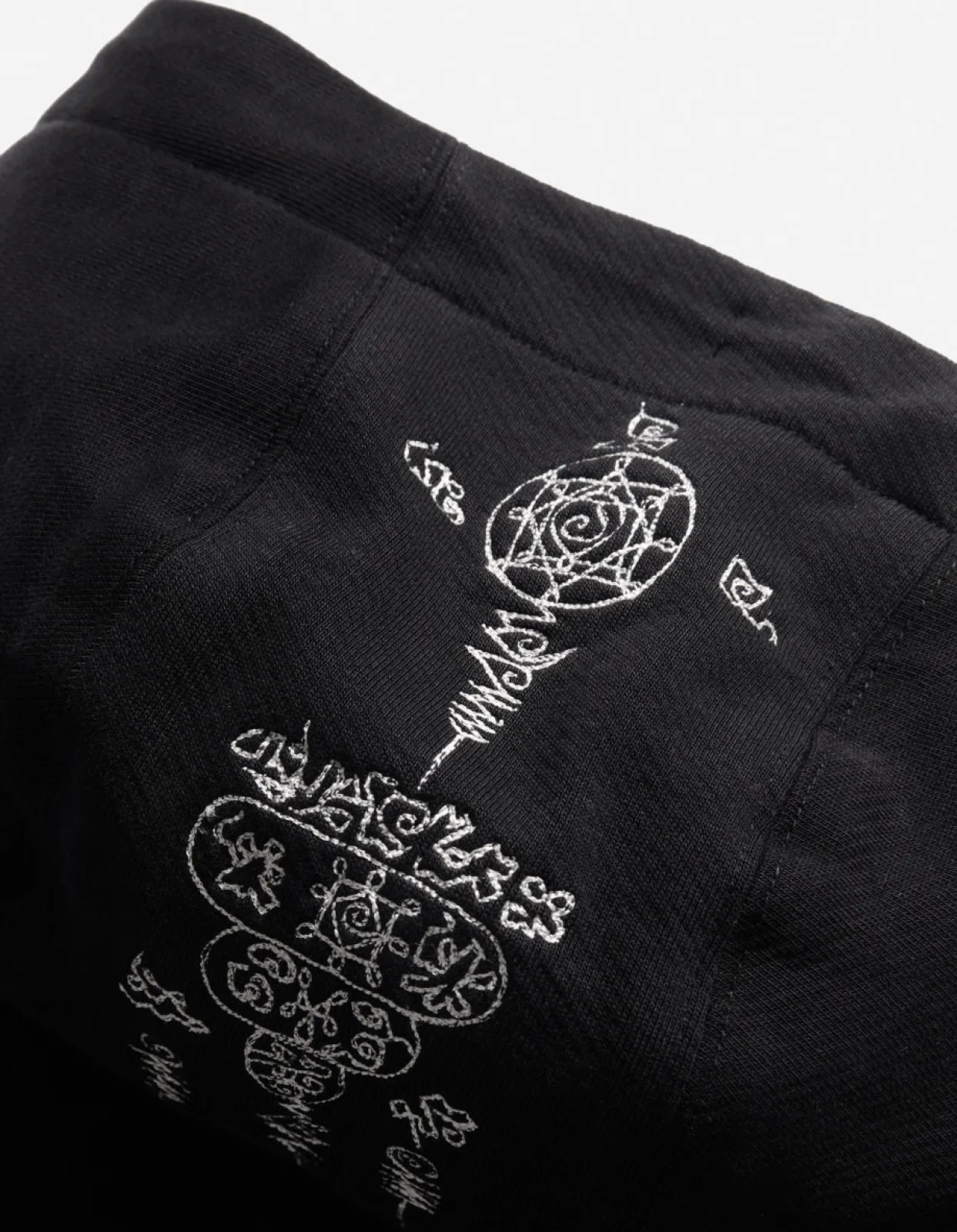 Hooded Sweats*Maharishi 4280 Duelling Tigers Embroidered Hooded Sweat Black