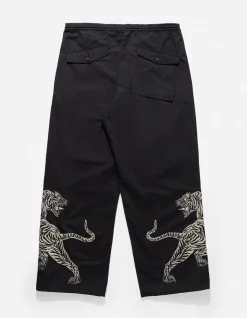 Original Snopants*Maharishi 4282 Duelling Tigers Embroidered Loose Snopants® Black