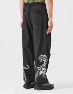 Original Snopants*Maharishi 4282 Duelling Tigers Embroidered Loose Snopants® Black