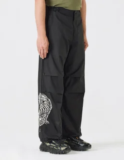 Original Snopants*Maharishi 4282 Duelling Tigers Embroidered Loose Snopants® Black