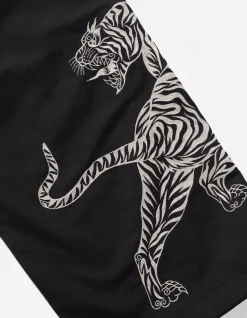 Original Snopants*Maharishi 4282 Duelling Tigers Embroidered Loose Snopants® Black