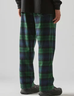 Track Pants*Maharishi 4613 Flannel Track Pants · Loose Fit Black
