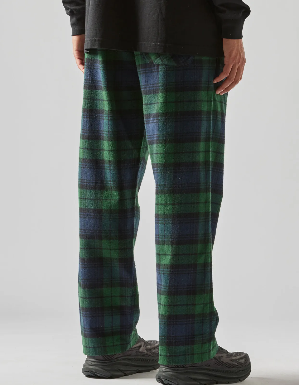 Track Pants*Maharishi 4613 Flannel Track Pants · Loose Fit Black