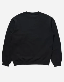 Crew Sweats*Maharishi 4505 Flying Peace Cranes Crew Sweat Black