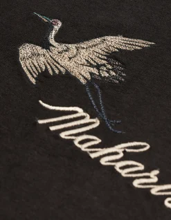 Short Sleeve T-Shirts*Maharishi 4507 Flying Peace Cranes T-Shirt Black