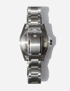 Lifestyle*Maharishi 9500 Green Marine Watch Steel Silver