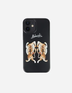 Lifestyle*Maharishi 9382 Heart Of Tigers Iphone 12 Mini Case · In-Mold Silicone Black