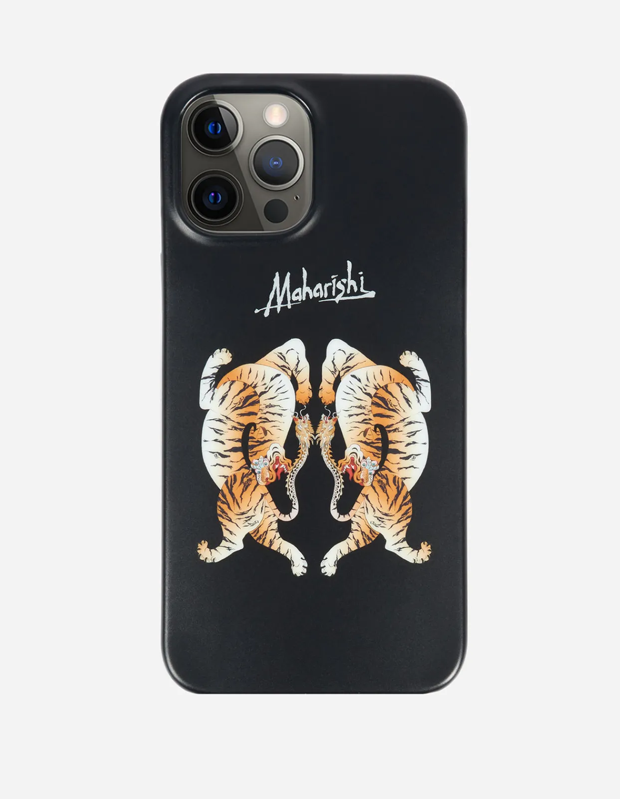 Lifestyle*Maharishi 9384 Heart Of Tigers Iphone 12 Pro Max Case · In-Mold Silicone Black