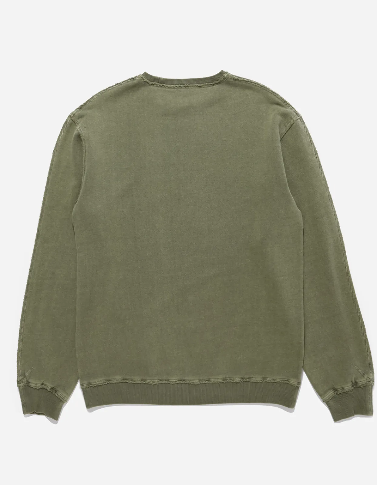 Crew Sweats*Maharishi 8011 Hemp Organic Crew Sweat Olive Og-107F