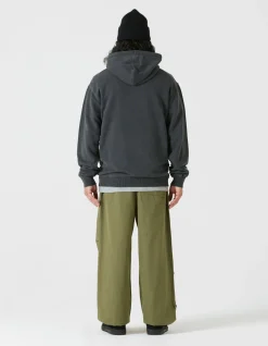 Hooded Sweats*Maharishi 4146 Hemp Organic Hooded Sweat Black Blk-108F