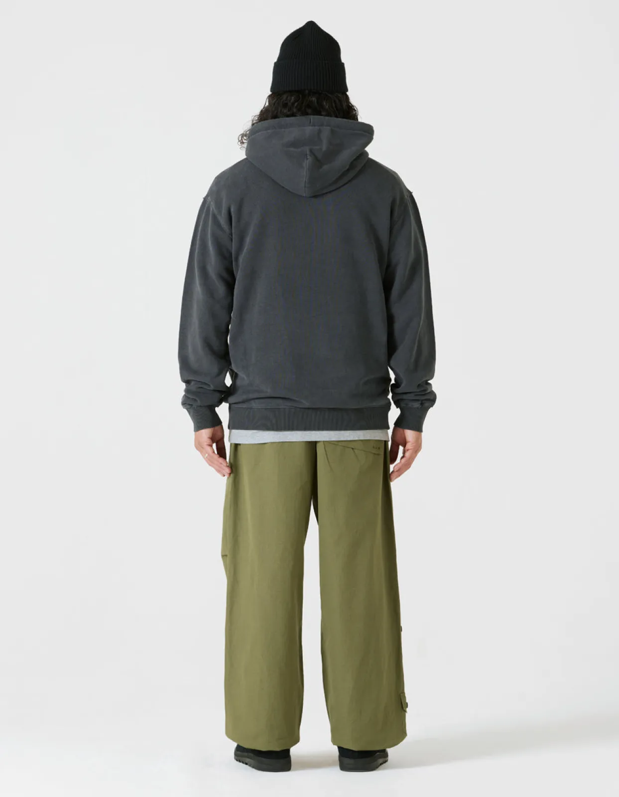 Hooded Sweats*Maharishi 4146 Hemp Organic Hooded Sweat Black Blk-108F