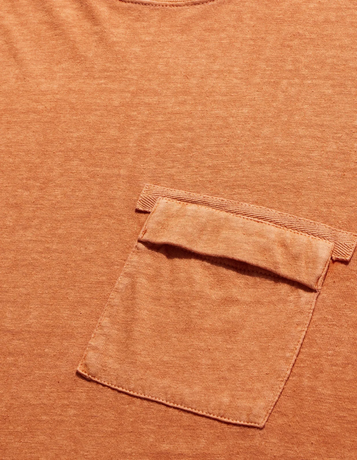 Long Sleeve T-Shirts*Maharishi 8010 Hemp Organic L/S Pocket T-Shirt Rust