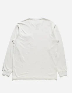 Long Sleeve T-Shirts*Maharishi 8010 Hemp Organic L/S Pocket T-Shirt White