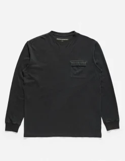 Long Sleeve T-Shirts*Maharishi 8010 Hemp Organic L/S Pocket T-Shirt Black
