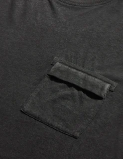 Long Sleeve T-Shirts*Maharishi 8010 Hemp Organic L/S Pocket T-Shirt Black
