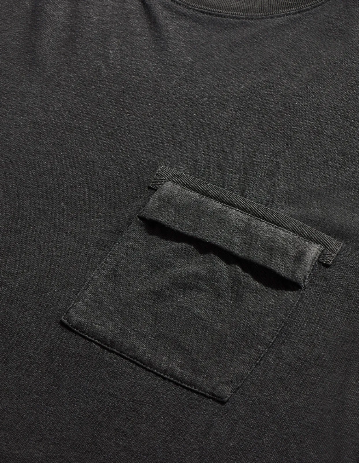 Long Sleeve T-Shirts*Maharishi 8010 Hemp Organic L/S Pocket T-Shirt Black