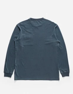 Long Sleeve T-Shirts*Maharishi 8010 Hemp Organic L/S Pocket T-Shirt Navy