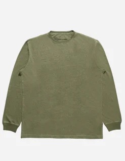Long Sleeve T-Shirts*Maharishi 4030 Hemp Organic L/S T-Shirt Olive Og-107F