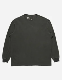 Long Sleeve T-Shirts*Maharishi 4030 Hemp Organic L/S T-Shirt Black Blk-108F