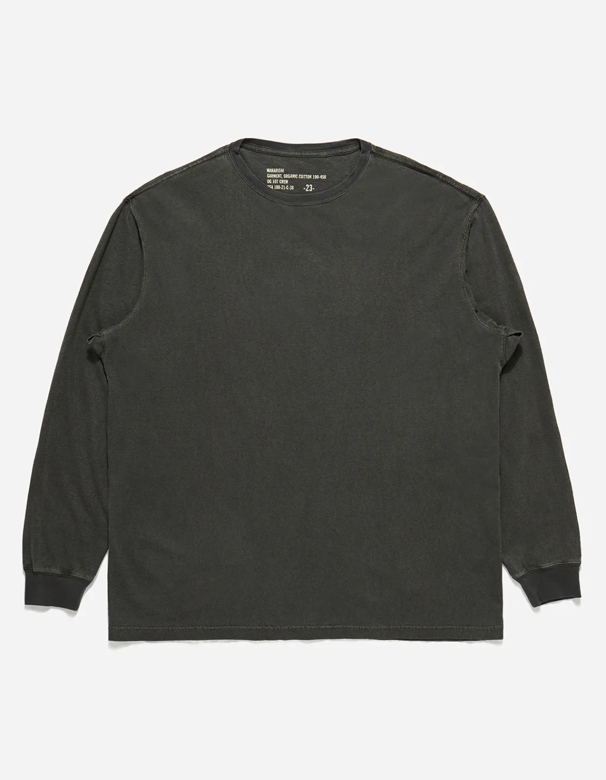Long Sleeve T-Shirts*Maharishi 4030 Hemp Organic L/S T-Shirt Black Blk-108F