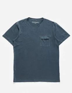 Short Sleeve T-Shirts*Maharishi 7021 Hemp Organic Pocket T-Shirt Navy