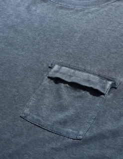 Short Sleeve T-Shirts*Maharishi 7021 Hemp Organic Pocket T-Shirt Navy
