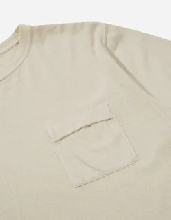 Short Sleeve T-Shirts*Maharishi 7021 Hemp Organic Pocket T-Shirt Ecru