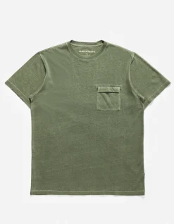 Short Sleeve T-Shirts*Maharishi 7021 Hemp Organic Pocket T-Shirt Olive Og-107F
