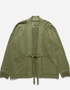 Kimonos*Maharishi 8012 Hemp Organic Sweat Kimono Olive Og-107F