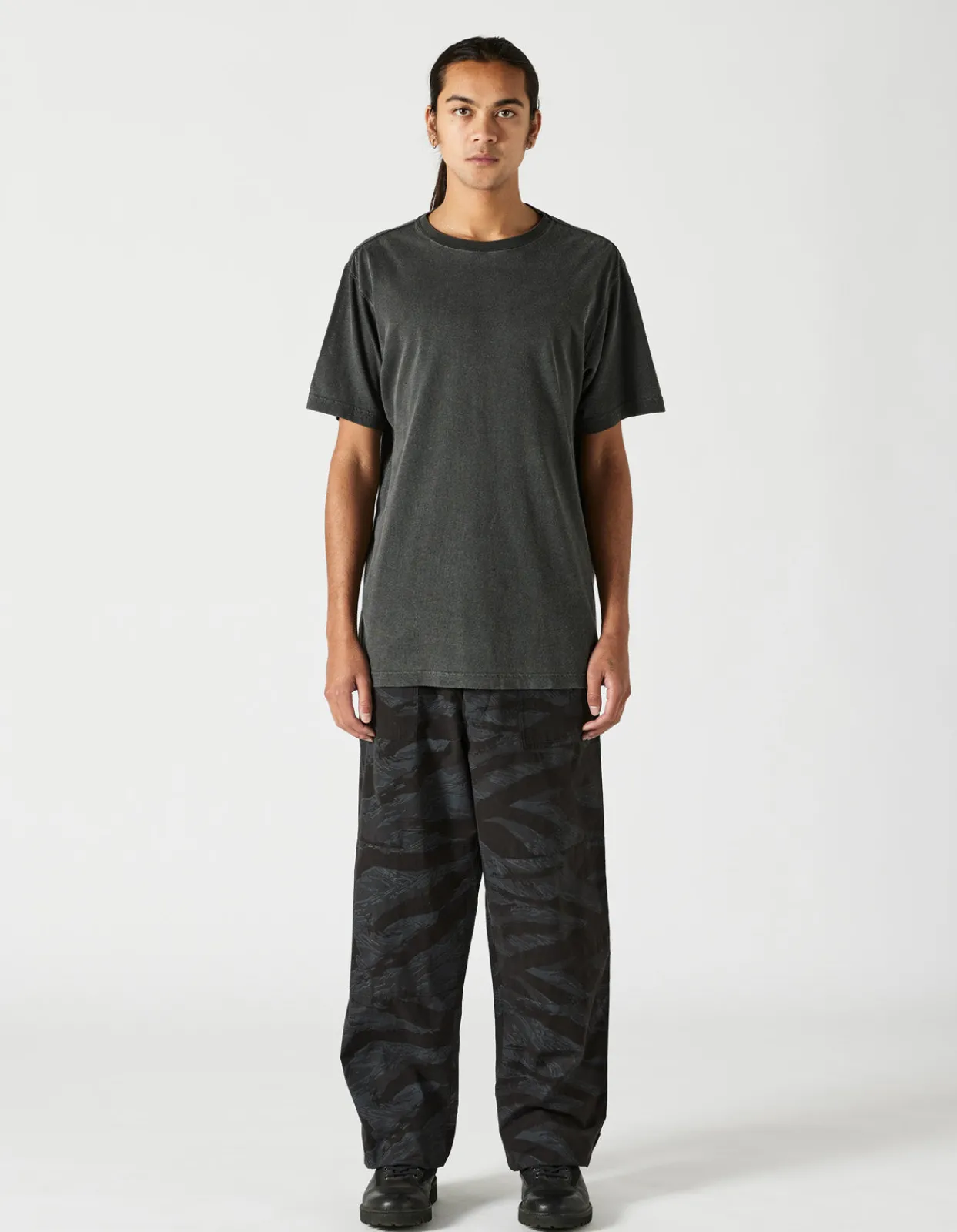 Short Sleeve T-Shirts*Maharishi 4031 Hemp Organic T-Shirt Black Blk-108F