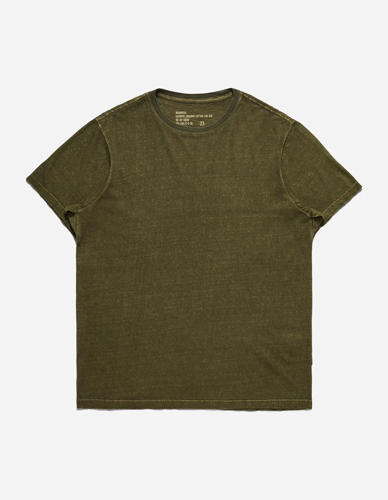 Short Sleeve T-Shirts*Maharishi 4031 Hemp Organic T-Shirt Olive Og-107F