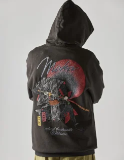 Hooded Sweats*Maharishi 4502 Invisible Warrior Hooded Sweat Black