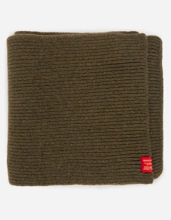 Hats And Scarves*Maharishi 9278 Knitted Miltype Scarf · Geelong Wool Mil Olive
