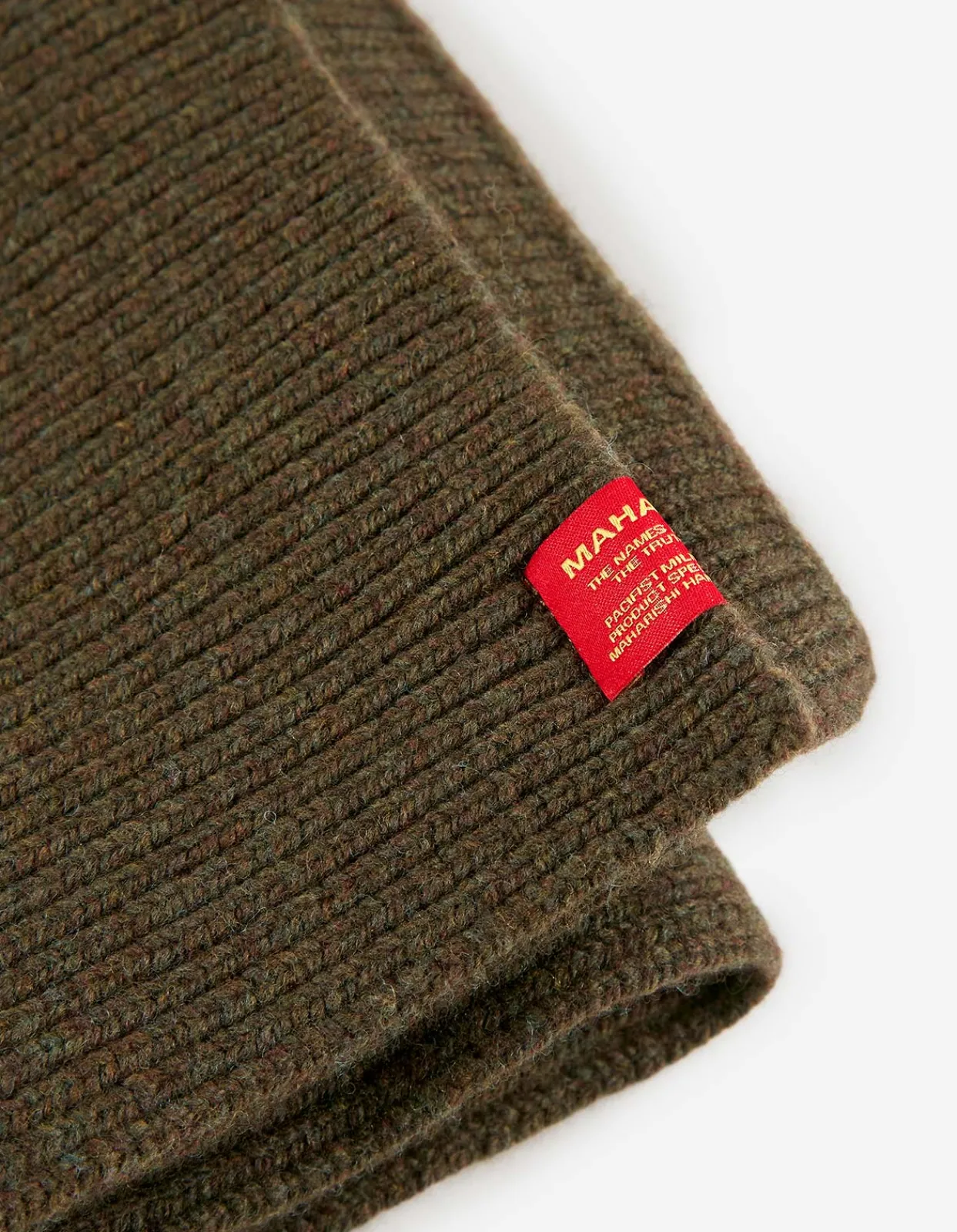 Hats And Scarves*Maharishi 9278 Knitted Miltype Scarf · Geelong Wool Mil Olive