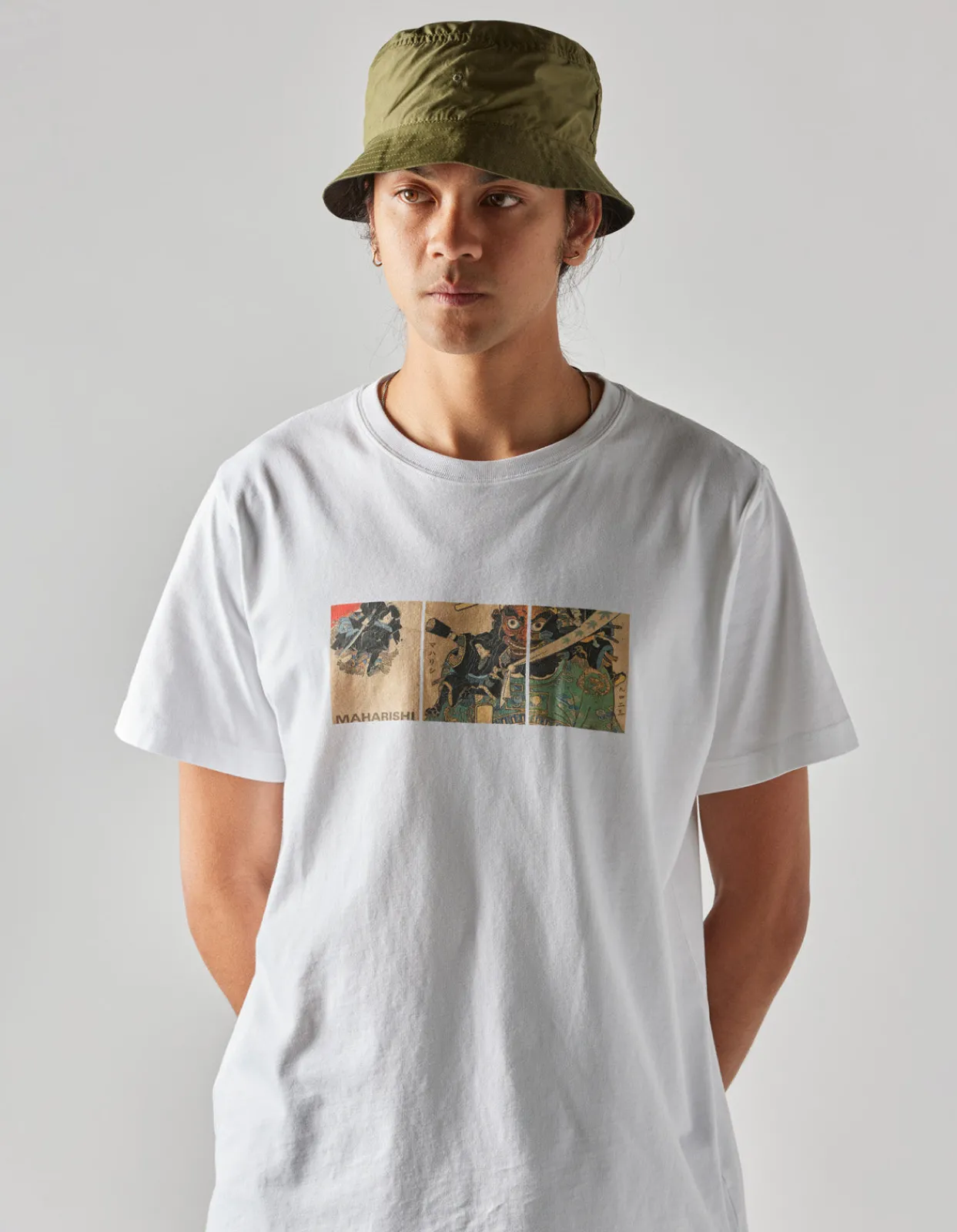 Short Sleeve T-Shirts*Maharishi 1071 Kuroko Organic T-Shirt White
