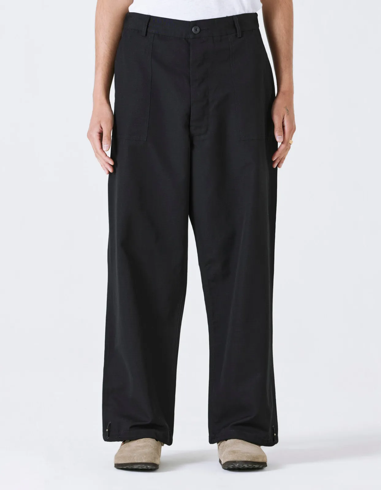 Utility Pants*Maharishi 4206 Loose Utility Pants Black