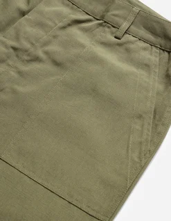 Utility Pants*Maharishi 4206 Loose Utility Pants Olive Og-107F