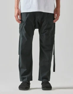 Cargo Pants*Maharishi 4515 Low Cargo Pants Black Blk-108F