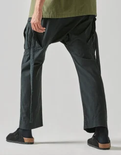 Cargo Pants*Maharishi 4515 Low Cargo Pants Black Blk-108F